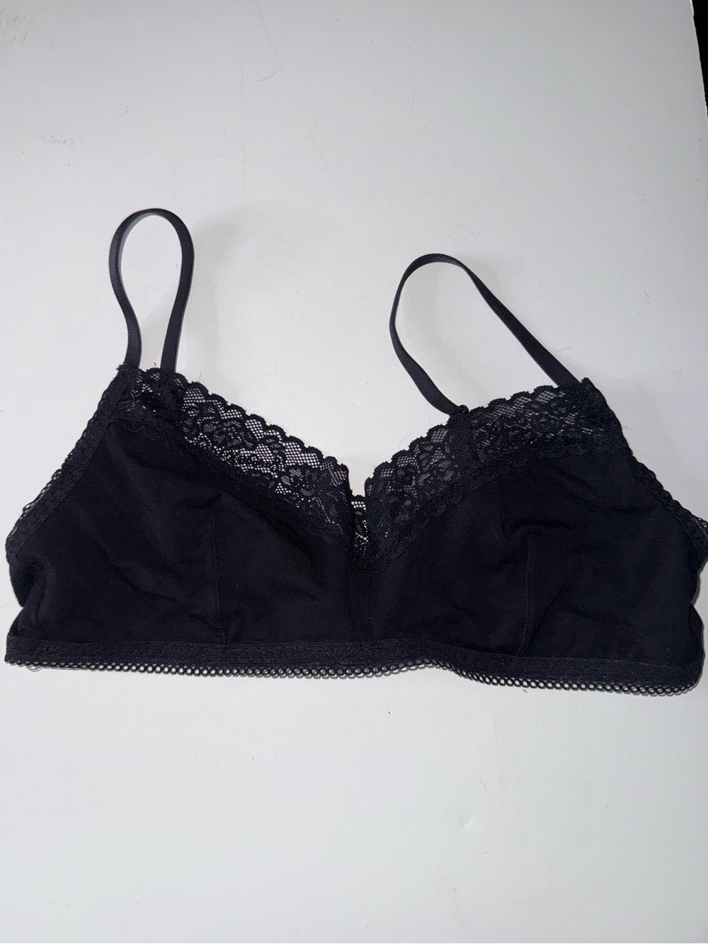 Savage X Black Lace Trim Bralette